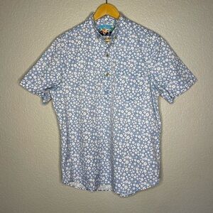 Chubbies Men’s Floral Print Polo Size Medium